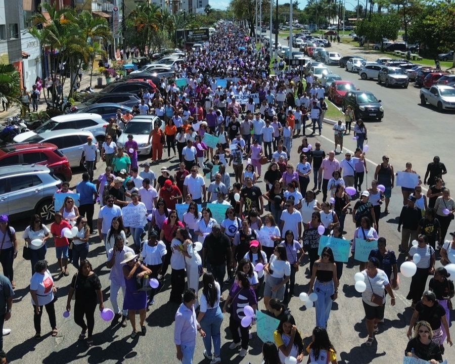 Caminhada pede justiça e o fim da violência contra as mulheres em Ilhéus