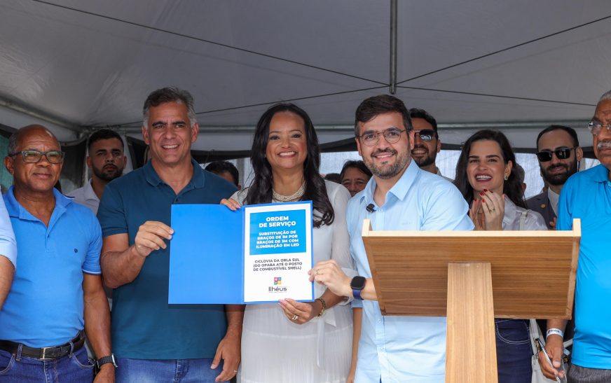 Prefeitura de Ilhéus anuncia nove ordens de serviço durante inauguração da Praça da Mangueira