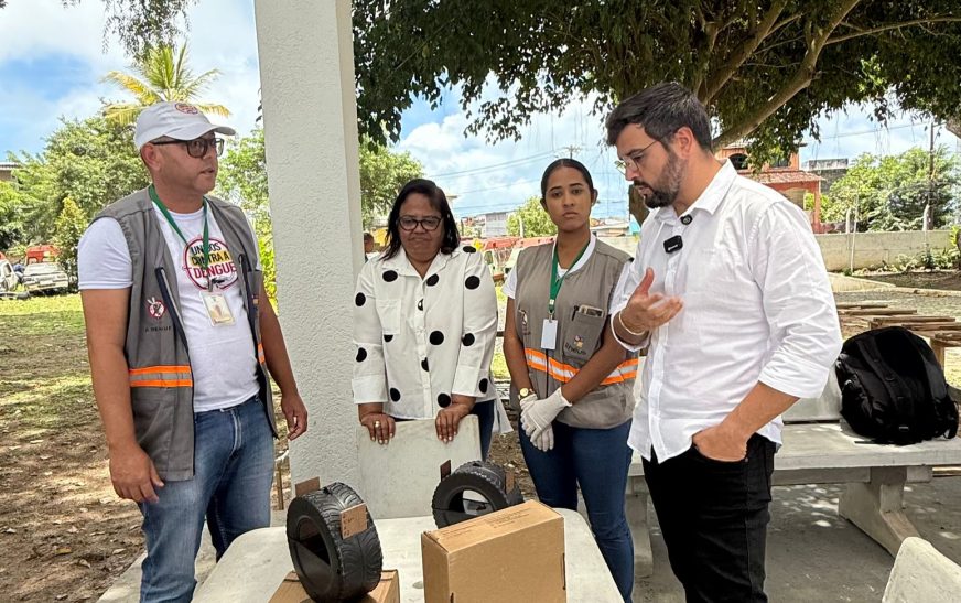 Prefeitura de Ilhéus reforça combate à dengue com instalação de armadilhas e pulverização quinzenal no pátio municipal