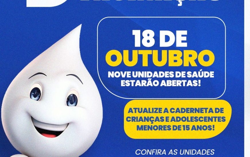 Dia D de vacinação atualiza cadernetas de crianças e adolescentes neste sábado (18) em Ilhéus