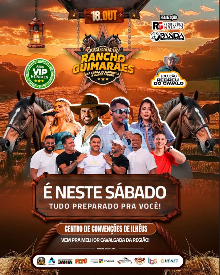 Prefeitura de Ilhéus apoia a realização da Cavalgada do Rancho Guimarães 2025