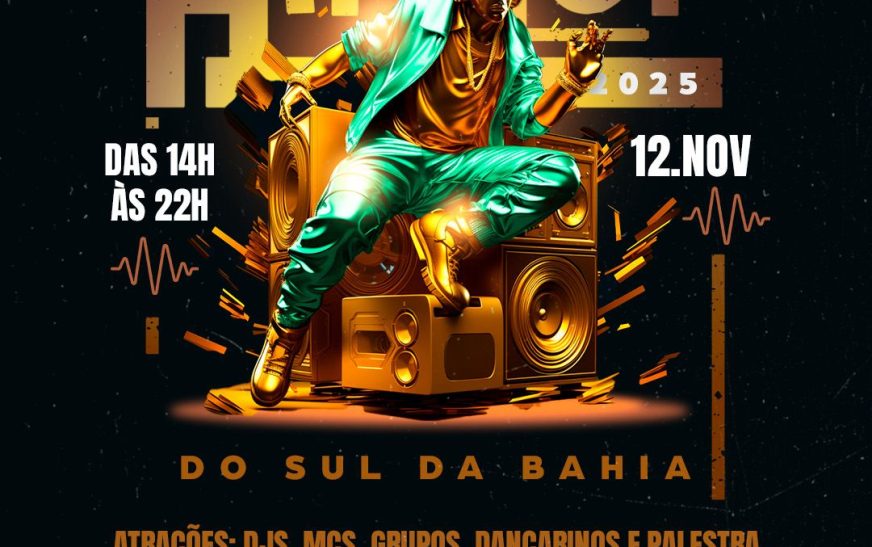Festival de Hip Hop do Sul da Bahia agita Ilhéus nesta quarta-feira (12)