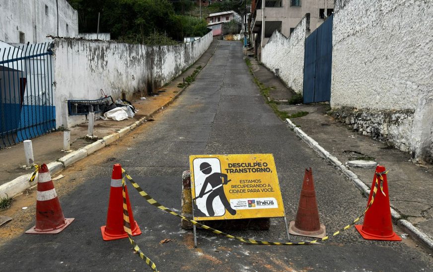 Ladeira do Jacaré, conhecida como Ladeira do Canecão, recebe manutenção estrutural