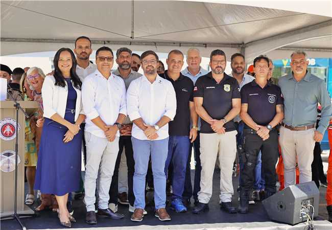 Prefeito Valderico Junior participa do lançamento da Operação Verão 2025/2026 da Polícia Militar da Bahia
