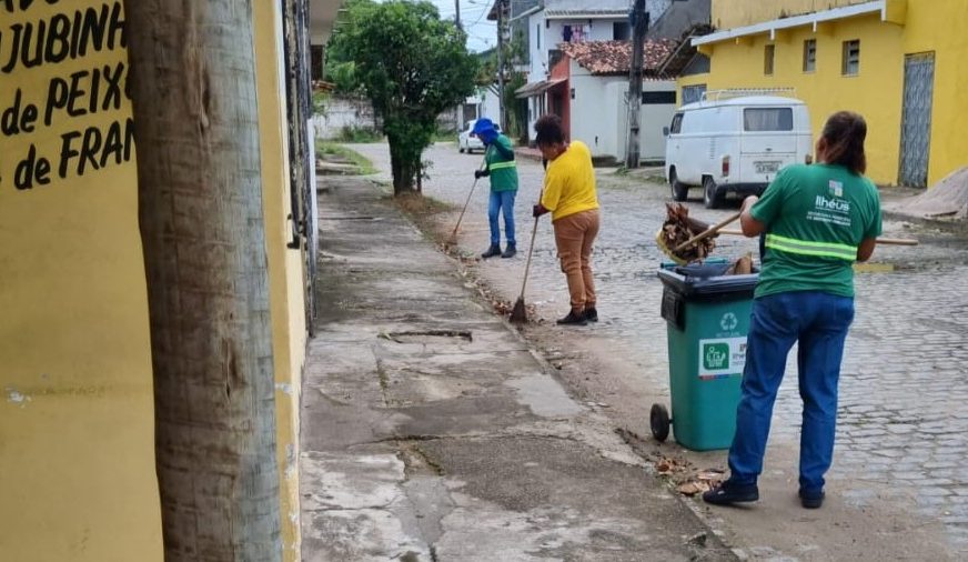 Mutirão de varrição promove limpeza no bairro Hernani Sá