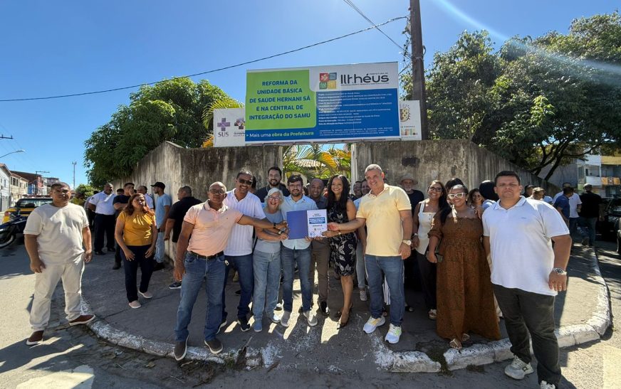 Prefeitura de Ilhéus assina ordem de serviço para reforma da UBS Hernani Sá