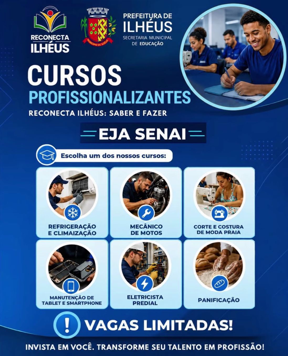 Prefeitura de Ilhéus lança programa que une educação e qualificação para estudantes da EJA